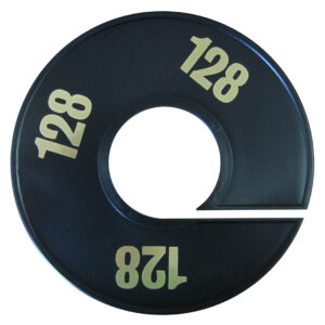 Maatring zwart goud 128