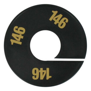 Maatring zwart goud 146