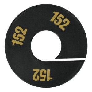 Maatring zwart goud 152