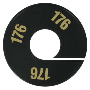 Maatring zwart goud 176