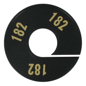 Maatring zwart goud 182