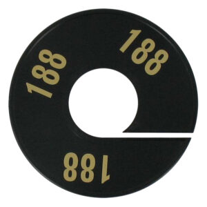 Maatring zwart goud 188