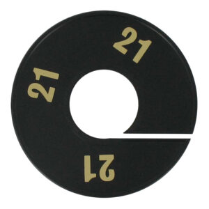 Maatring zwart goud 21