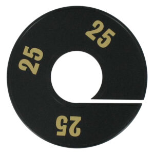 Maatring zwart goud 25