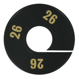 Maatring zwart goud 26