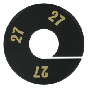 Maatring zwart goud 27