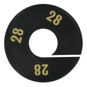 Maatring zwart goud 28