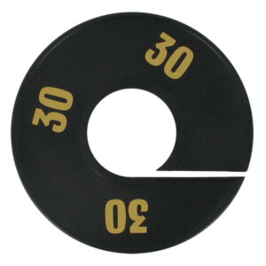 Maatring zwart goud 30