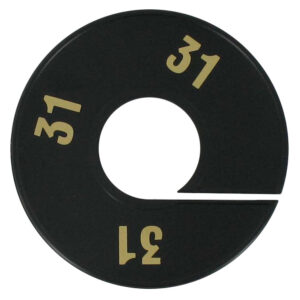 Maatring zwart goud 31