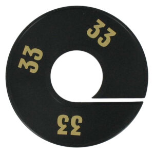 Maatring zwart goud 33