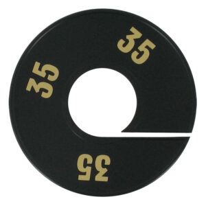 Maatring zwart goud 35