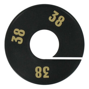 Maatring zwart goud 38