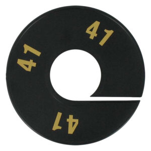 Maatring zwart goud 41