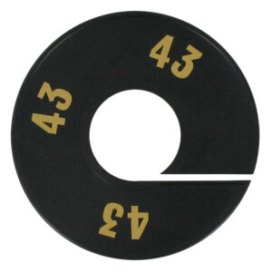 Maatring zwart goud 43