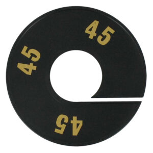 Maatring zwart goud 45