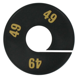 Maatring zwart goud 49