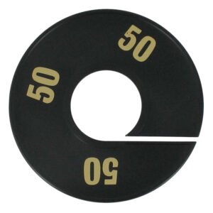 Maatring zwart goud 50