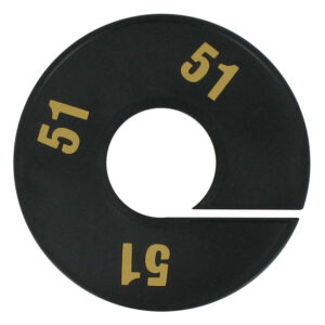 Maatring zwart goud 51