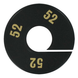 Maatring zwart goud 52