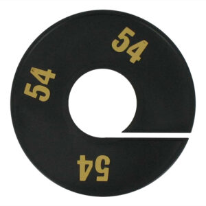 Maatring zwart goud 54