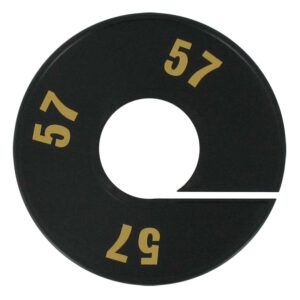 Maatring zwart goud 57