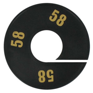 Maatring zwart goud 58