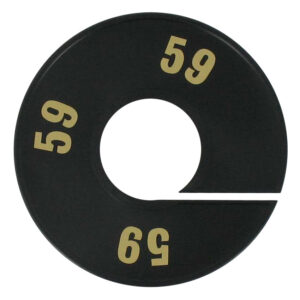 Maatring zwart goud 59