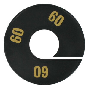 Maatring zwart goud 60