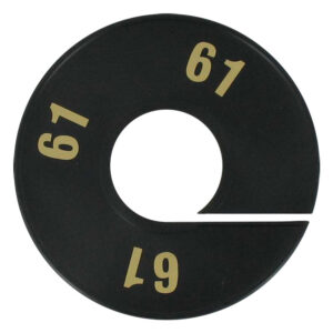 Maatring zwart goud 61