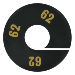 Maatring zwart goud 62