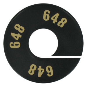 Maatring zwart goud 648