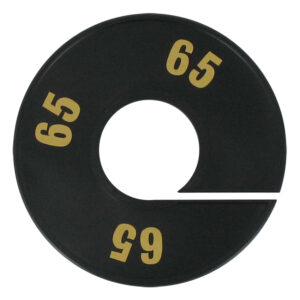 Maatring zwart goud 65