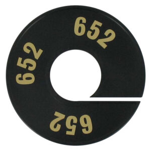 Maatring zwart goud 652