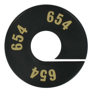 Maatring zwart goud 654