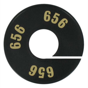 Maatring zwart goud 656