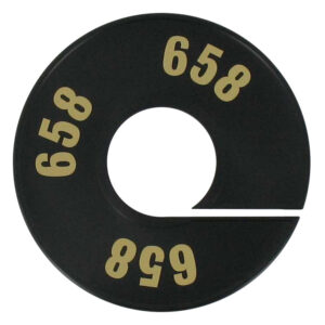 Maatring zwart goud 658