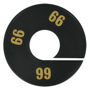 Maatring zwart goud 66