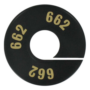 Maatring zwart goud 662