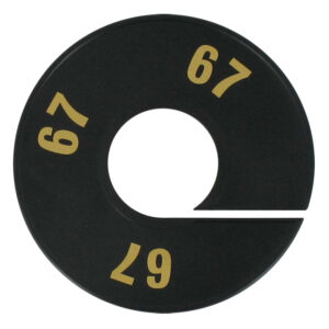 Maatring zwart goud 67