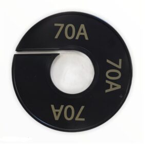 Maatring zwart goud 70A