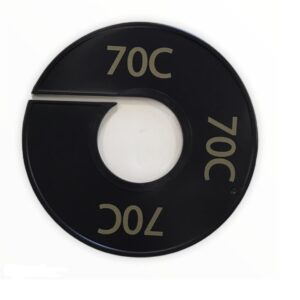 Maatring zwart goud 70C