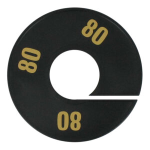 Maatring zwart goud 80