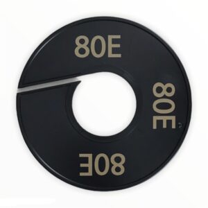 Maatring zwart goud 80E