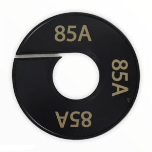 Maatring zwart goud 85A