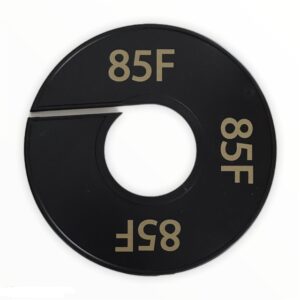 Maatring zwart goud 85F