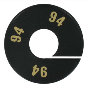 Maatring zwart goud 94