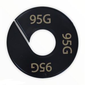 Maatring zwart goud 95G