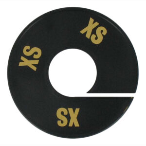 Maatring zwart goud XS