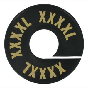 Maatring zwart goud XXXXL