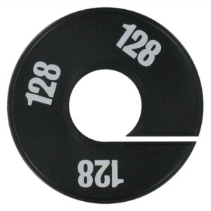 Maatring zwart wit maat 128